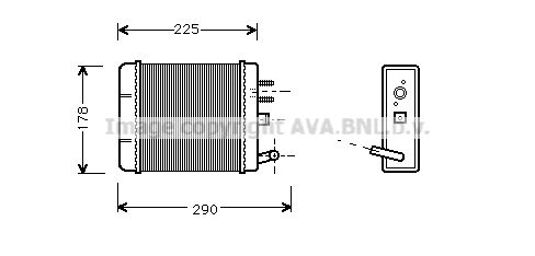 AVA QUALITY COOLING Теплообменник, отопление салона FT6085